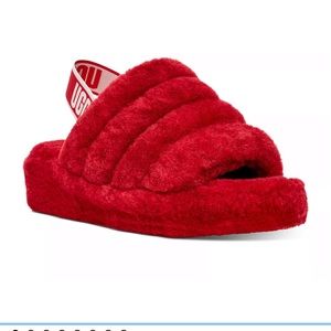 UGG SLIPPERS RED